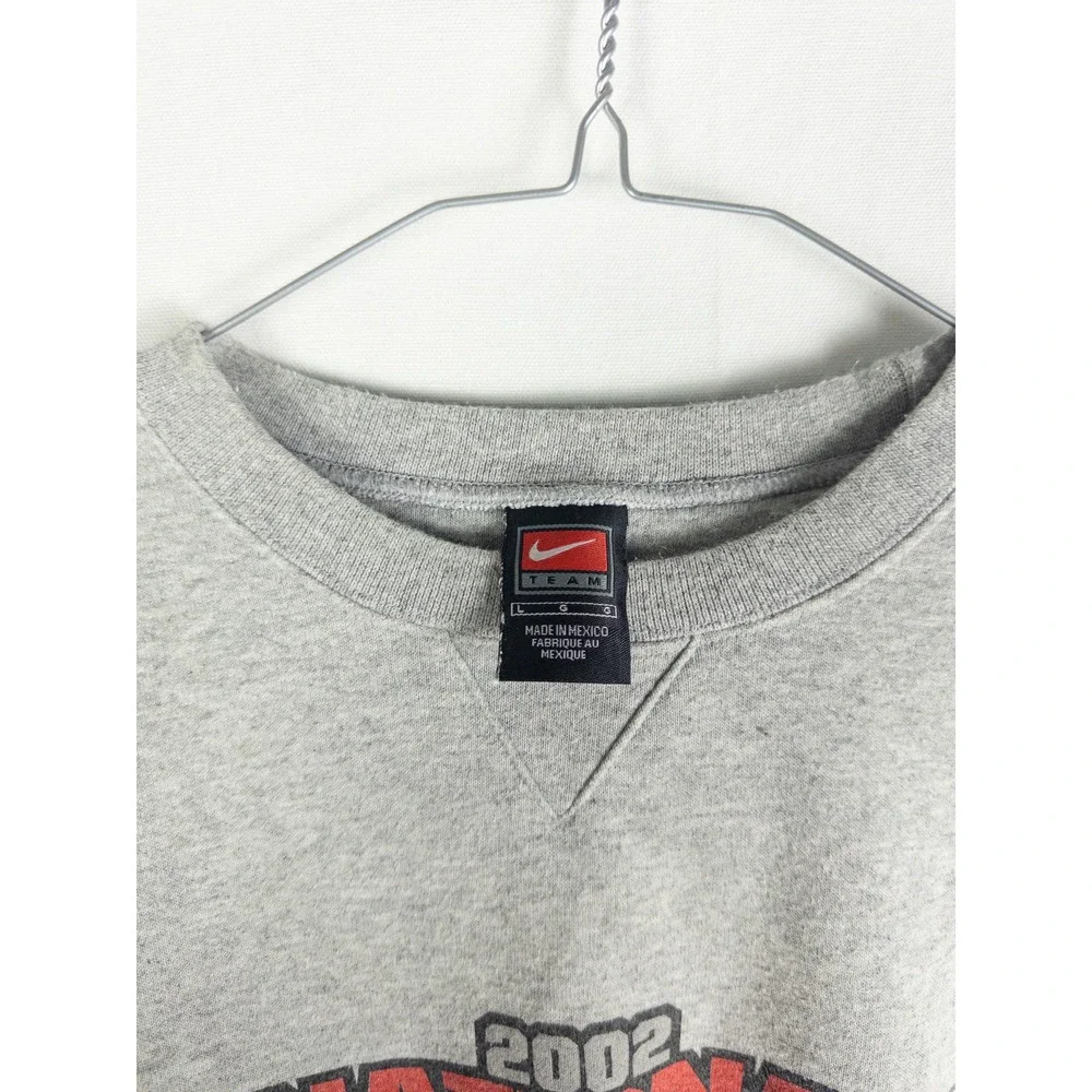 Vintage Nike Ohio State 2002 National Champions Crewneck Sweatshirt Mens L Gray